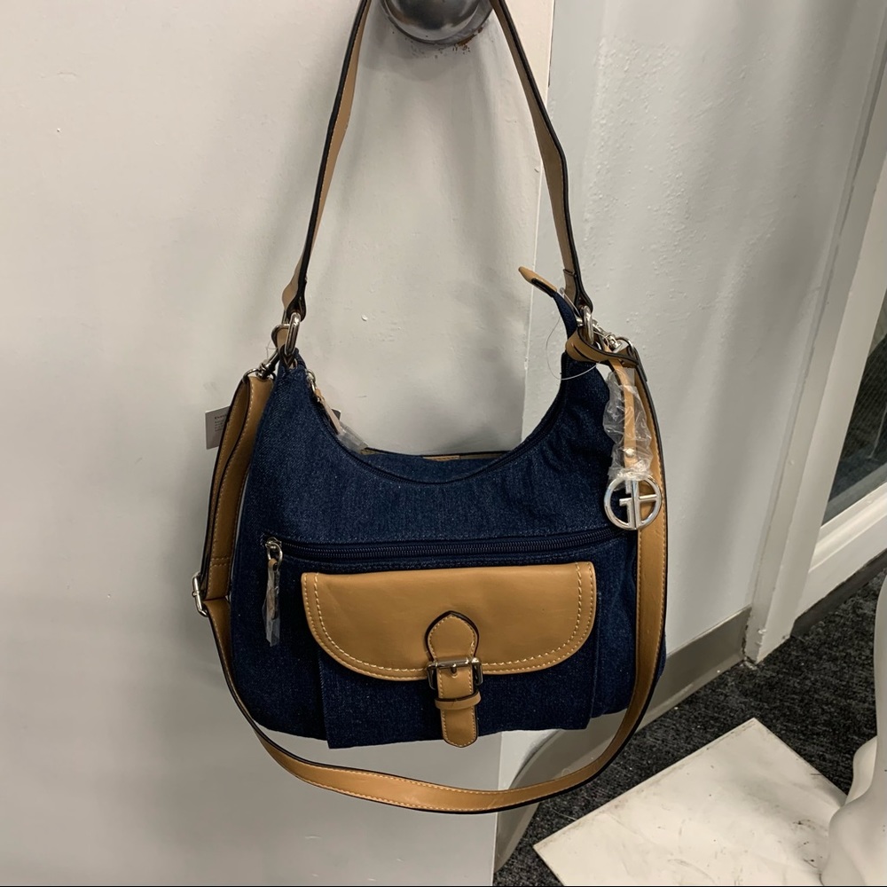 NWT: Giani Bernini denim hobo purse